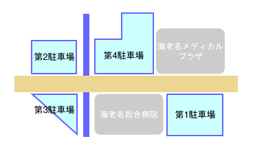 海老名メディカルプラザ 駐車場案内図